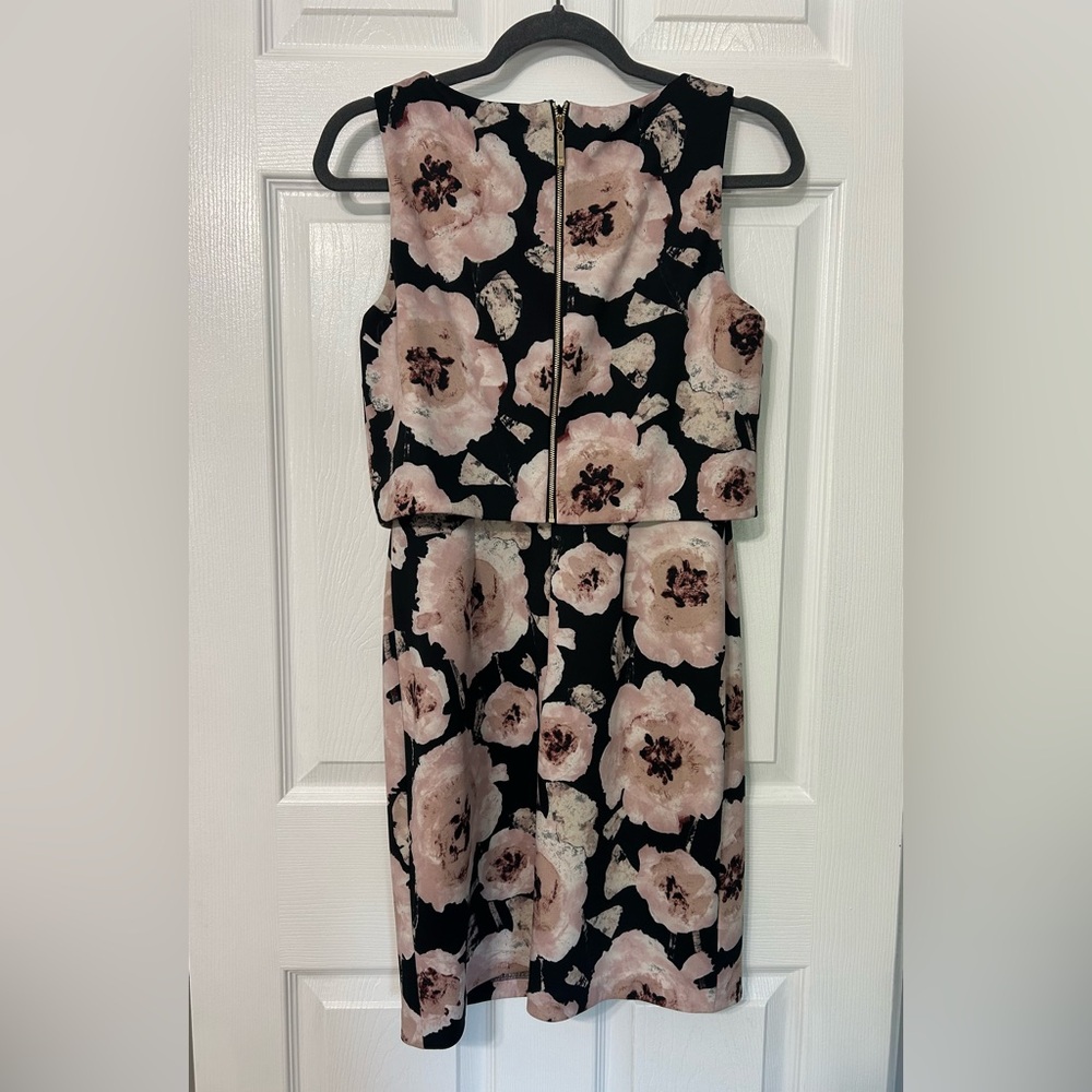 Floral Print Sleeveless Scuba Dress NWOT